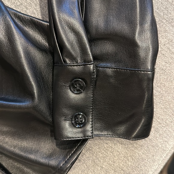 Zara pleather shirt - Picture 4 of 6